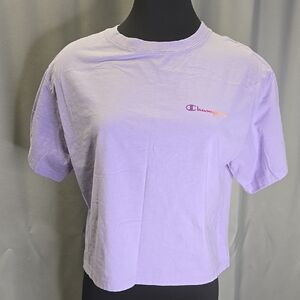 Champion White Boxy Crop T-Shirt Short Sleeve